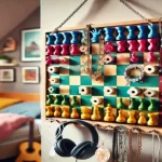 reutilize jogos de tabuleiro incompletos como peças de decoração