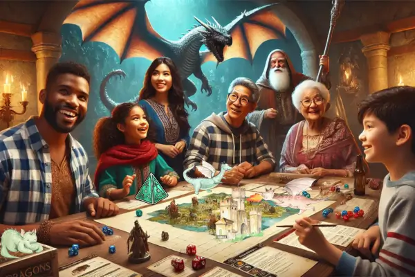 diversão em família com RPG